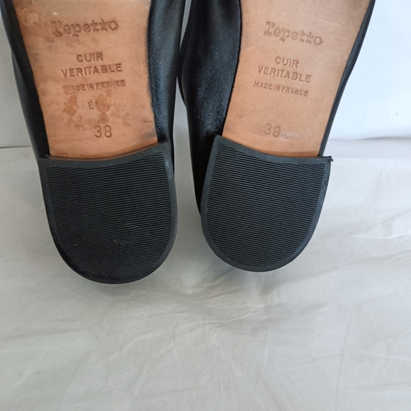 Repetto flats heels Flower Embroidery black Rare size 38 - Picture 10 of 15